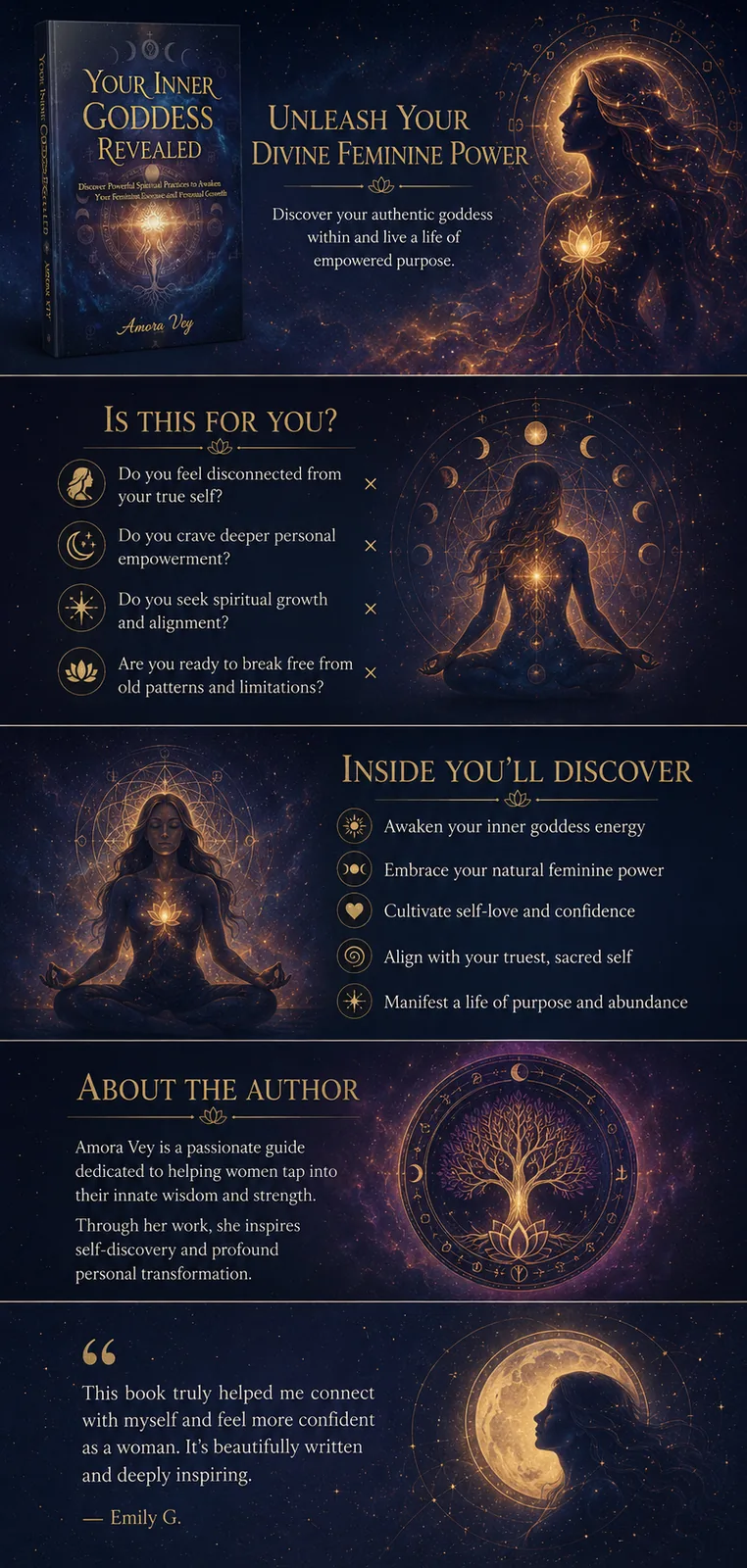 Divine Goddess — A+ Content concept 3