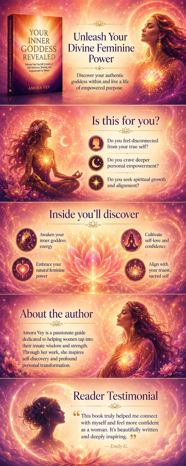 Divine Goddess — A+ Content concept 2