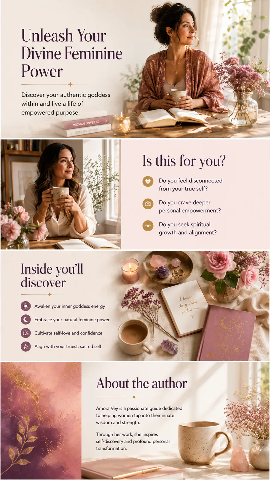 Divine Goddess — A+ Content concept 1